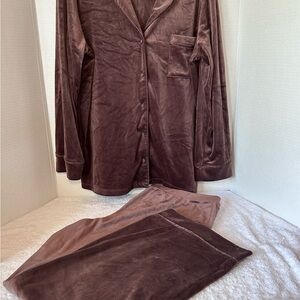 NWOT INC Pajama Set in Rich Brown
